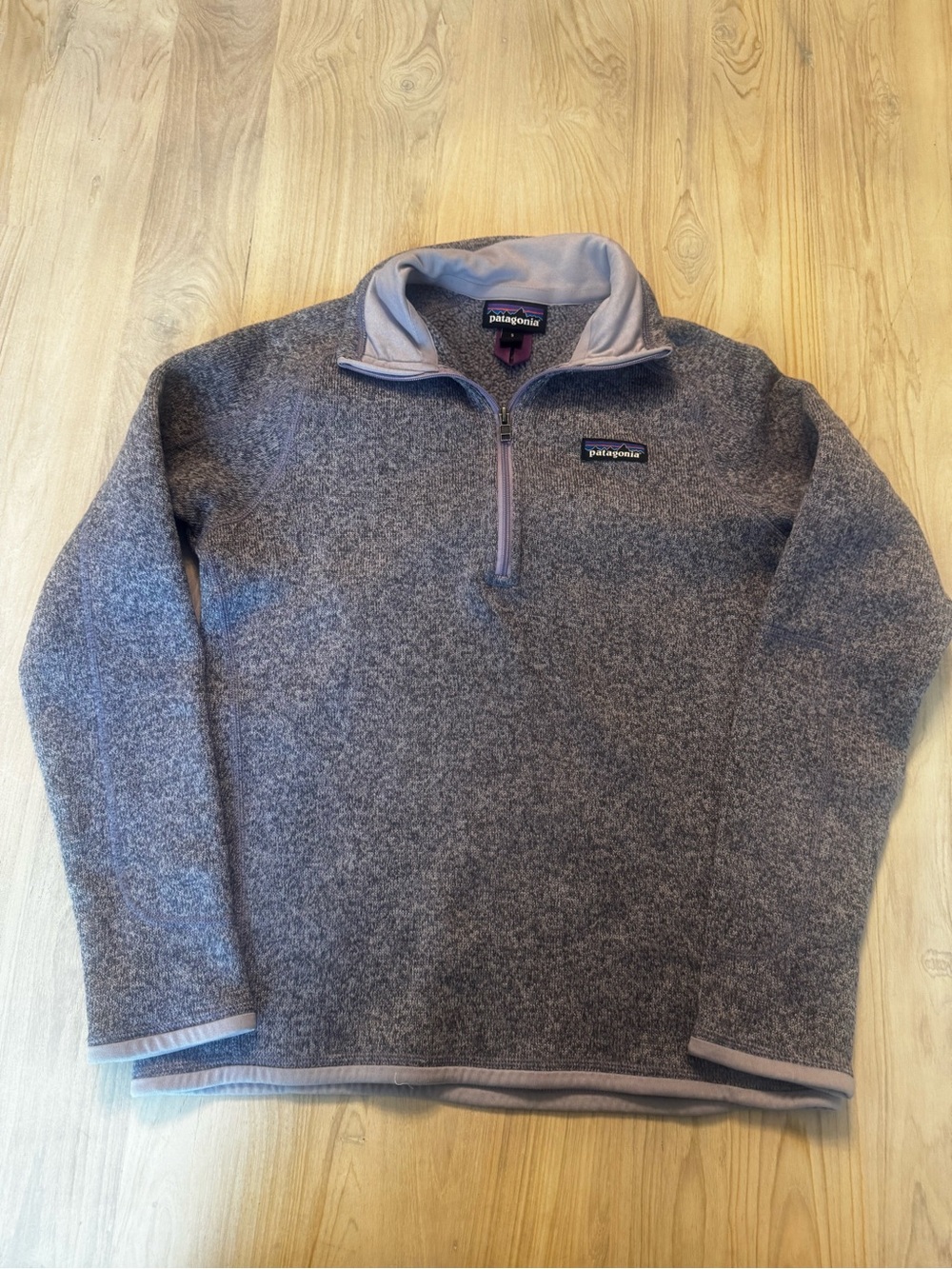 Patagonia Women's Heather Gray Quarter-Zip Fleece Pullover